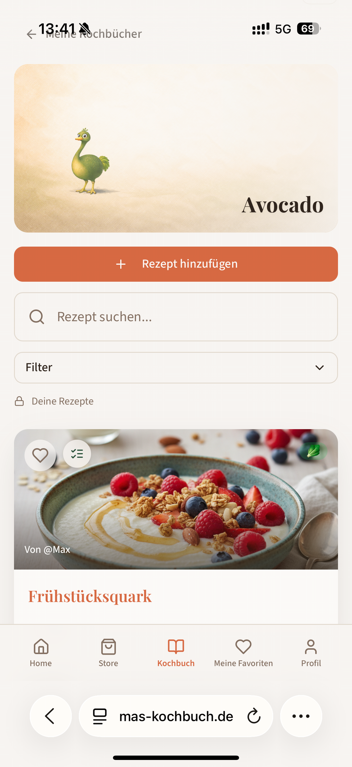 Avocado Küchenmagnet - MAS Keramik